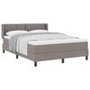 vidaXL Box spring seng med pude Gr&aring;brun 200 x 140 cm Stof