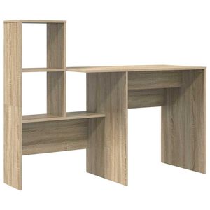 vidaXL Bord Sonoma eg Konstrueret tr&aelig; 131,5 x 50 x 106,5 cm