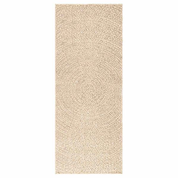vidaXL gulvt&aelig;ppe ZIZUR beige 80x200 cm jute-look indend&oslash;rs og udend&oslash;rs