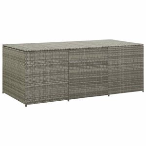 vidaXL opbevaringskasse til haven 180x90x70 cm polyrattan grå