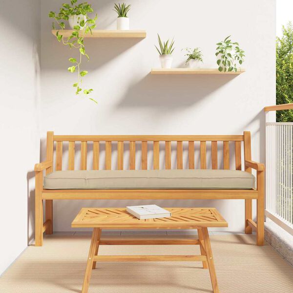 vidaXL Pallet pude Beige 180 x 40 x 8 cm Oxford stof