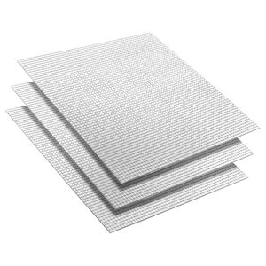 vidaXL Spejl Mosaik Flise Geometrisk 3 stk. S&oslash;lv 30 x 30 cm Glas