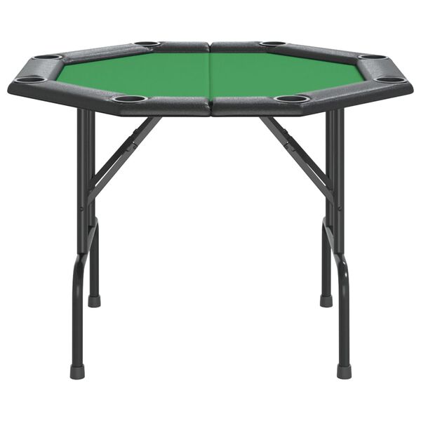 vidaXL foldbart pokerbordplade 8 pers. 108x108x75 cm grøn