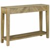 vidaXL Konsolbord Naturlig gr&aring; 110 x 30 x 80 cm Massivt mangotr&aelig;