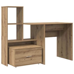 vidaXL Bord Artisan Egetr&aelig; Konstrueret tr&aelig; 131,5 x 50 x 106,5 cm