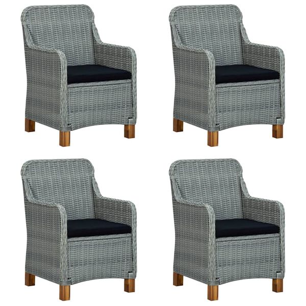 vidaXL spisebordss&aelig;t til haven 5 dele lysegr&aring;