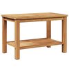 vidaXL Sofabord med opbevaring Brun 70 x 40 x 45 cm Massiv Teaktr&aelig;