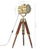 vidaXL gulvlampe med trefod 69 cm massivt mangotræ