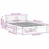 vidaXL Sengestel med hovedg&aelig;rde Hvid 160 x 200 cm Massiv fyrretr&aelig;