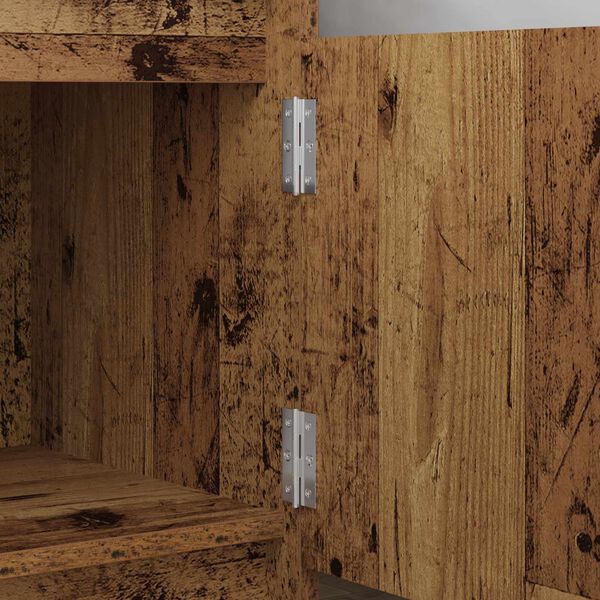 vidaXL H&aelig;ngsel Ensfarvet 2 pcs S&oslash;lv 58 x 35 x 1 mm St&aring;l