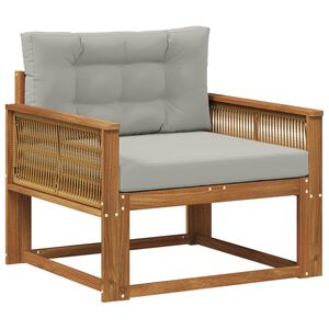 vidaXL Udend&oslash;rs Mellem Sofa Massivt Akacietr&aelig; Naturfarvet