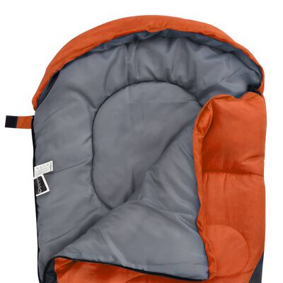 vidaXL sovepose til børn 670 g 10 °C mumieformet orange