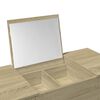 vidaXL makeupbord med spejl 100x45x76 cm sonoma-eg