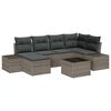 vidaXL Havesofa S&aelig;t 7 stk. Gr&aring; polyrattan