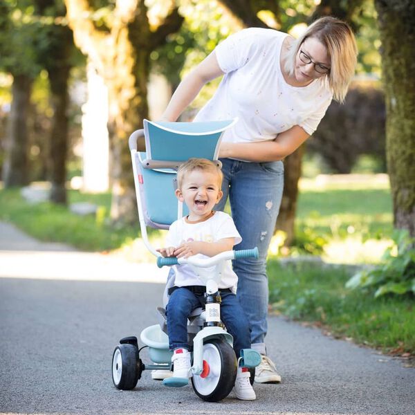 Smoby 3-i-1 trehjulet cykel Baby Balade Plus blå