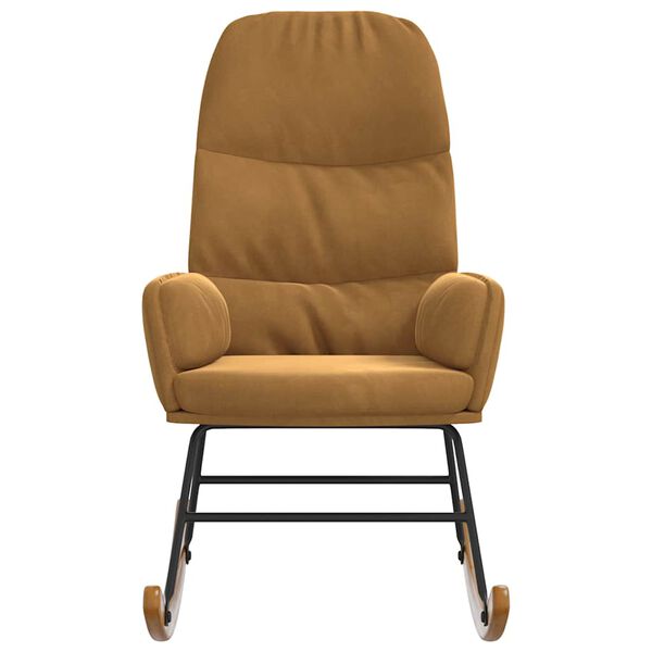 vidaXL gyngestol fl&oslash;jl brun