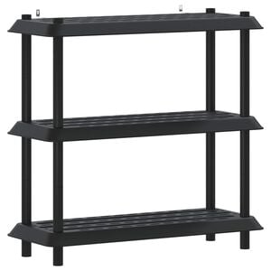 vidaXL Reol 3 niveauer 100 x 40 x 96 cm PP Antracit