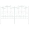 vidaXL Havehegn Hvid 240 x 165 cm Pulverlakeret Stål