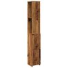 vidaXL badev&aelig;relsesskab 25x25x170 cm konstrueret tr&aelig; gammelt tr&aelig;look