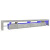 vidaXL tv-bord med LED-lys 290x36,5x40 cm betongr&aring;