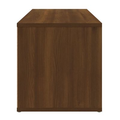 vidaXL tv-bord 80x34x36 cm konstrueret træ brun egetræsfarve