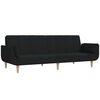 vidaXL 2-personers sovesofa med 2 puder stof sort