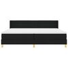vidaXL Box spring seng med madras Sort 200 x 200 cm Stof