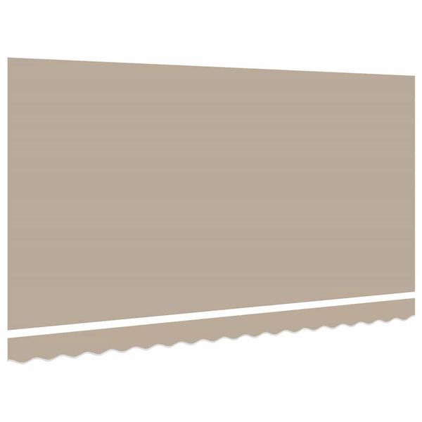 vidaXL Reservedug til markise Beige 380 x 195 cm Polyester