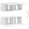 vidaXL TV v&aelig;gskab 2 pcs Gloss Hvid 78,5 x 31 x 29,5 cm Konstrueret tr&aelig;