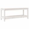 vidaXL haveb&aelig;nk 108x35x45 cm massivt fyrretr&aelig; hvid