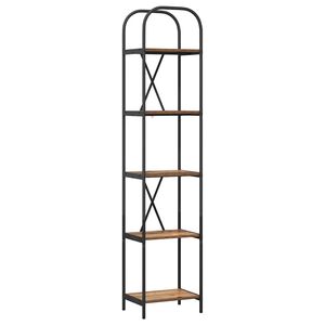 vidaXL Bogreol 5 niveauer 40 x 30 x 183 cm Konstrueret tr&aelig; Gammelt tr&aelig;
