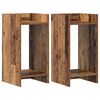 vidaXL Planteholder 2 pcs Gammelt tr&aelig; 30 x 30 x 60 cm Konstrueret tr&aelig;