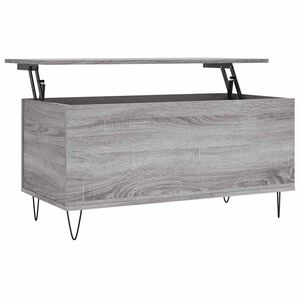 vidaXL sofabord 90x44,5x45 cm konstrueret tr&aelig; sonoma-eg gr&aring;