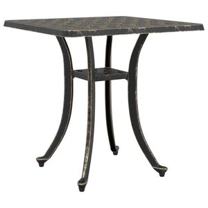 vidaXL havebord 53x53x53 cm st&oslash;bt aluminium bronzefarvet