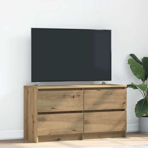 vidaXL tv-bord 100x35x54 cm konstrueret tr&aelig; kunsteg