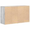vidaXL Sideboard Gr&aring; Sonoma 120 x 36 x 69 cm Konstrueret tr&aelig;