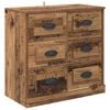 vidaXL Sideboard Gammelt tr&aelig; 70 x 35,5 x 67,5 cm Konstrueret tr&aelig;