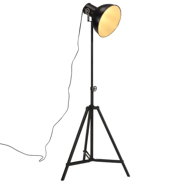vidaXL gulvlampe 61x61x90/150 cm 25 W E27 sort