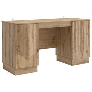 vidaXL Bord Artisan-eg 142,5 x 50 x 75 cm Konstrueret tr&aelig;