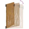 vidaXL havelåge 85x125 cm cortenstål græsdesign