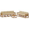 vidaXL Udend&oslash;rs sofagruppe 9 pcs Naturlig og Beige Polyester
