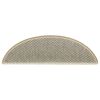 vidaXL selvklæbende trappemåtte 15 stk. 56x17x3 cm sisal-look lysegrøn