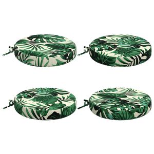 vidaXL 4-Stykke S&aelig;depuder SOEST 4 stk. 100% polyester Bladm&oslash;nster