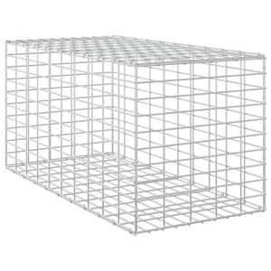 vidaXL Gabion med 3,5 mm tr&aring;d og 5x10 cm mesh 50x100x50 cm