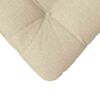 vidaXL S&aelig;depuder 4 pcs Creme 40 x 40 x 12 cm Stof