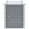 vidaXL forh&oslash;jet plantekasse 100x40x45 cm galvaniseret st&aring;l gr&aring;
