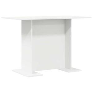 vidaXL Spisebord Hvid 110 x 60 x 75 cm Konstrueret tr&aelig;