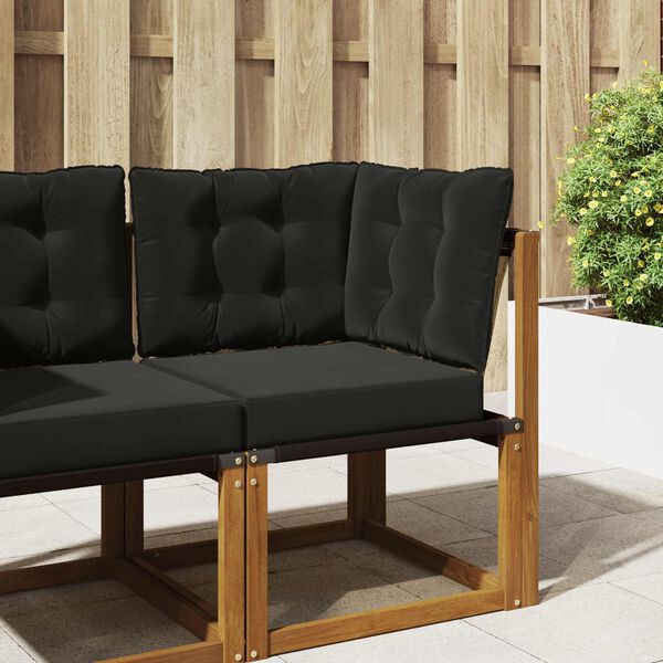 vidaXL Udend&oslash;rs Sofa Pude 3 pcs Sort Polyester