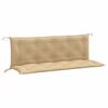 vidaXL hynder til haveb&aelig;nk 2 stk. 150x50x7 cm stof meleret beige