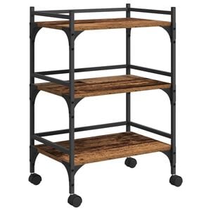 vidaXL K&oslash;kkenvogn Gammelt tr&aelig; 50 x 35 x 75.5 cm Konstrueret tr&aelig;